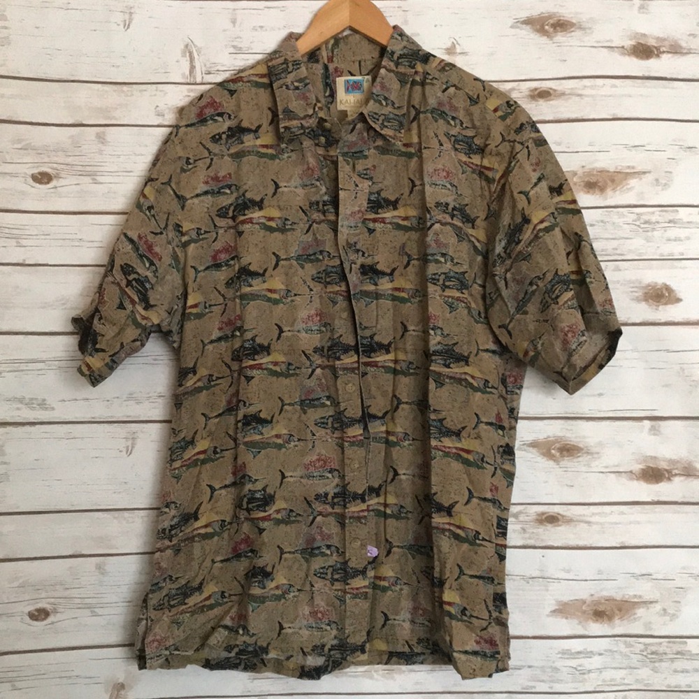 KAHALA • Hawaiian fish floral Hawaii men’s shirt